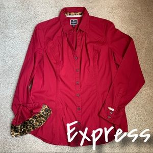 Express Essential Original Fit Button Down Shirt
